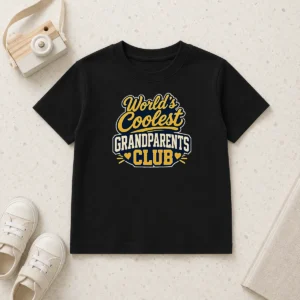 Hot Grandparents Day Worlds Coolest Club Vector Kids T-Shirt