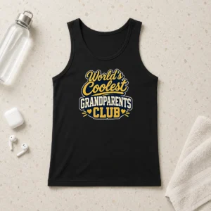 Hot Grandparents Day Worlds Coolest Club Vector Tank Top