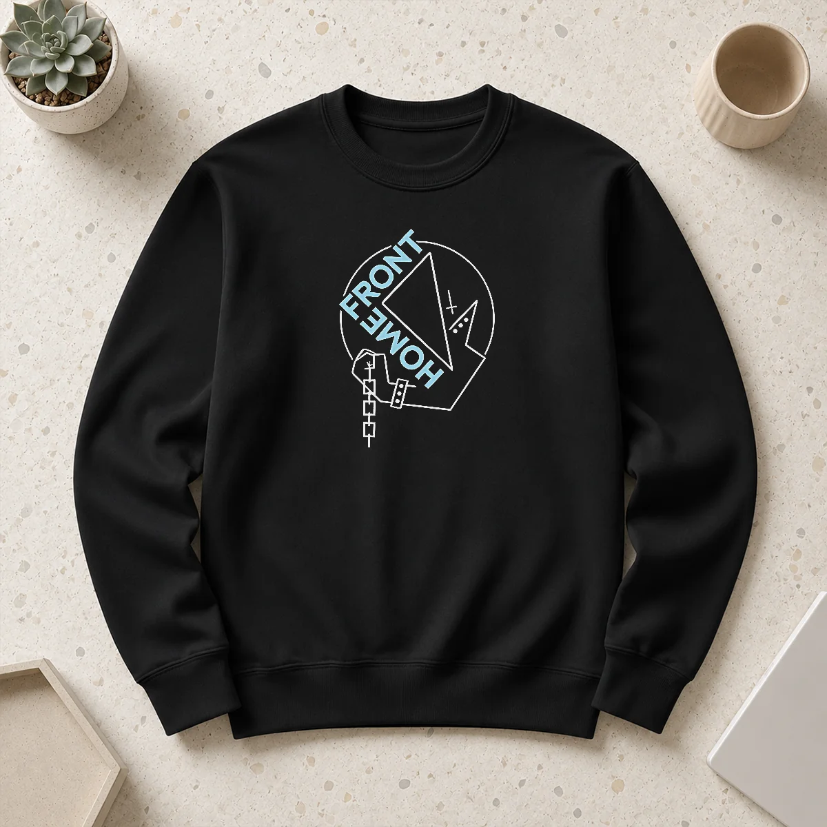 Hot Homefront Chained Fist Triangle Logo Sweater