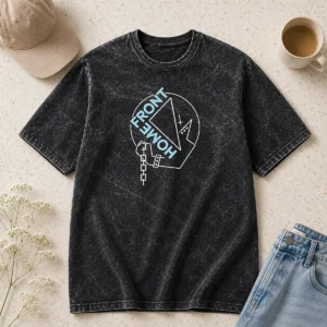 Hot Homefront Chained Fist Triangle Logo Washed T-Shirt