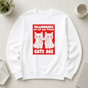 Hot Nice Billionaires Are Not Your Friends Cats Are Kitten Sweater