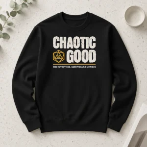 Nice Awesome Chaotic Good Good Intentions Questionable Methods Long Sleeve Shirt