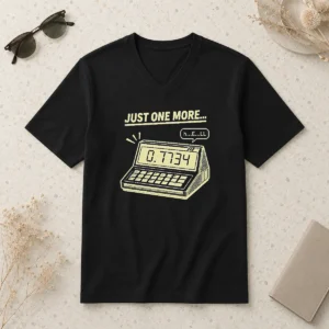 Nice Calculator Hell 0.7734 Geek V-Neck Shirt