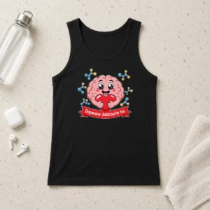 Nice Dopamine Addicted To You Cute Brain Vector Tank Top