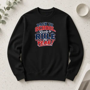 Nice Funny Back To School Pride Typography long sleeve shirt with colorful text design on front