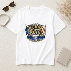 Nice Funny Victory At The Boyne Historical Pride Vector V-Neck Shirt
