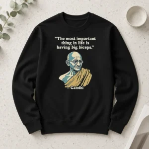 Nice Gandhi Important Quote Long Sleeve Shirt