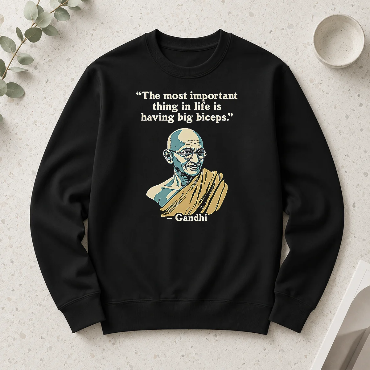 Nice Gandhi Important Quote Long Sleeve Shirt