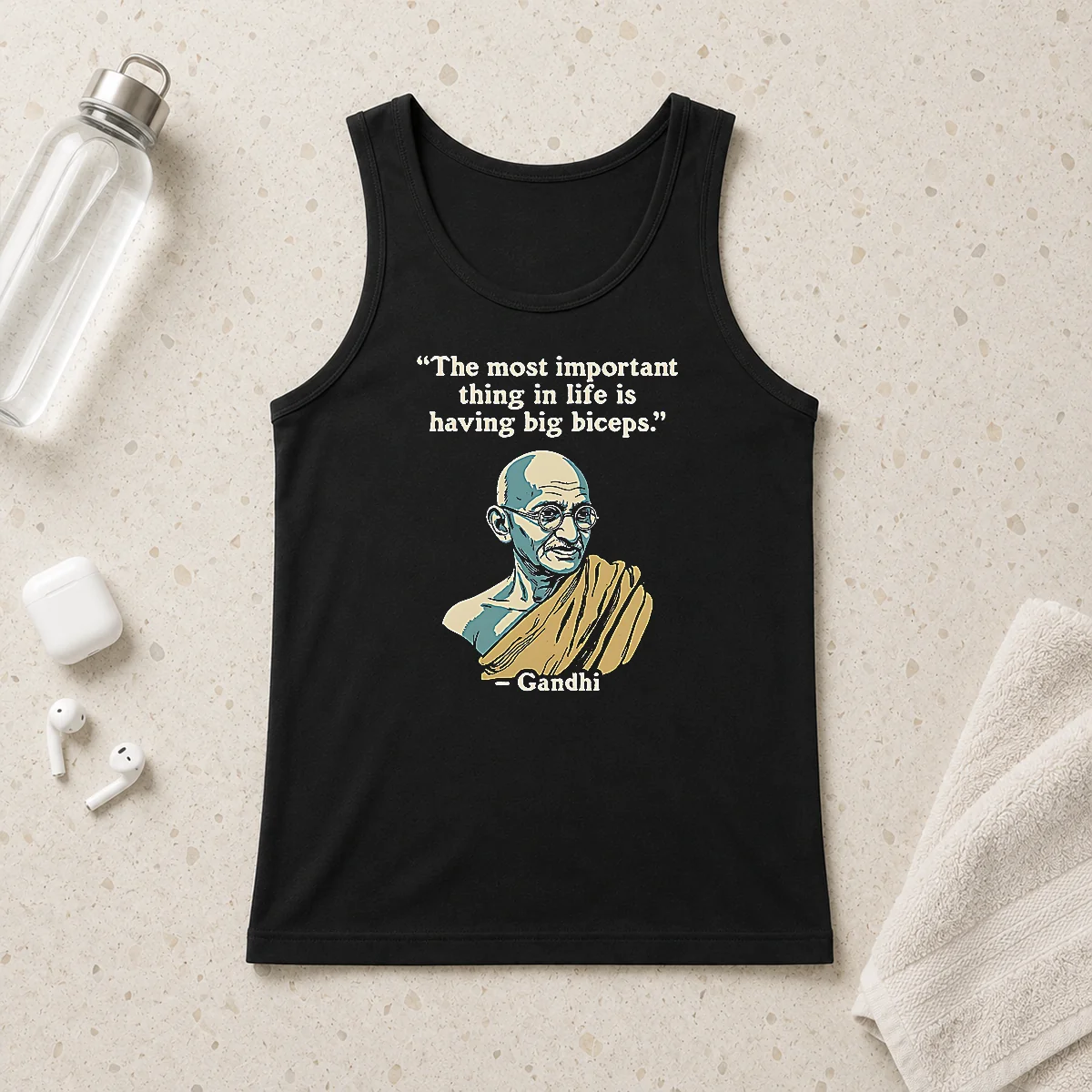 Nice Gandhi Important Quote Tank Top