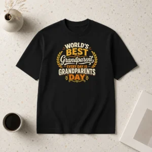Nice Grandparents Day Typography Shirt Celebrating Family Love