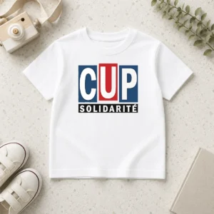 Nice Happy CUP Solidarity Red White Blue Logo Kids T-Shirt