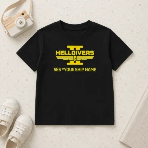 Nice Helldivers II See You Ship Name Shooting Game Kids T-Shirt