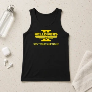Nice Helldivers II See You Ship Name Shooting Game Tank Top