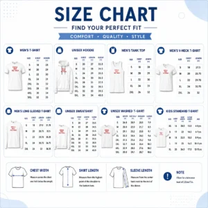 Size chart for Nice People Have The Power Patti Smith Song Lyrics Protest Movement with measurements in inches and cm