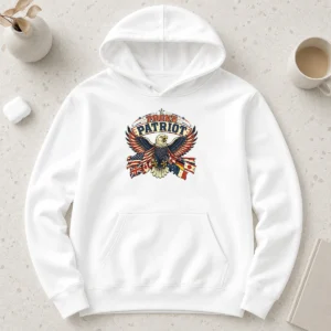 Nice Proud Patriot Vintage Shirt With Soaring Eagle 2 Hoodie