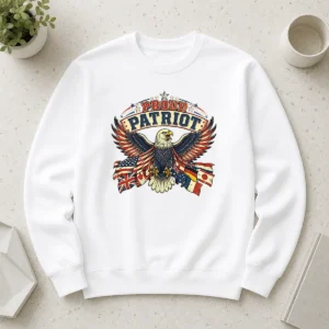 Nice Proud Patriot Vintage Shirt With Soaring Eagle 2 Sweater