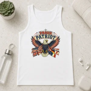Nice Proud Patriot Vintage Shirt With Soaring Eagle 2 Tank Top