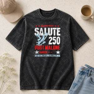 Nice Salute 250 Post Malone Hardy 2026 Washed T-Shirt