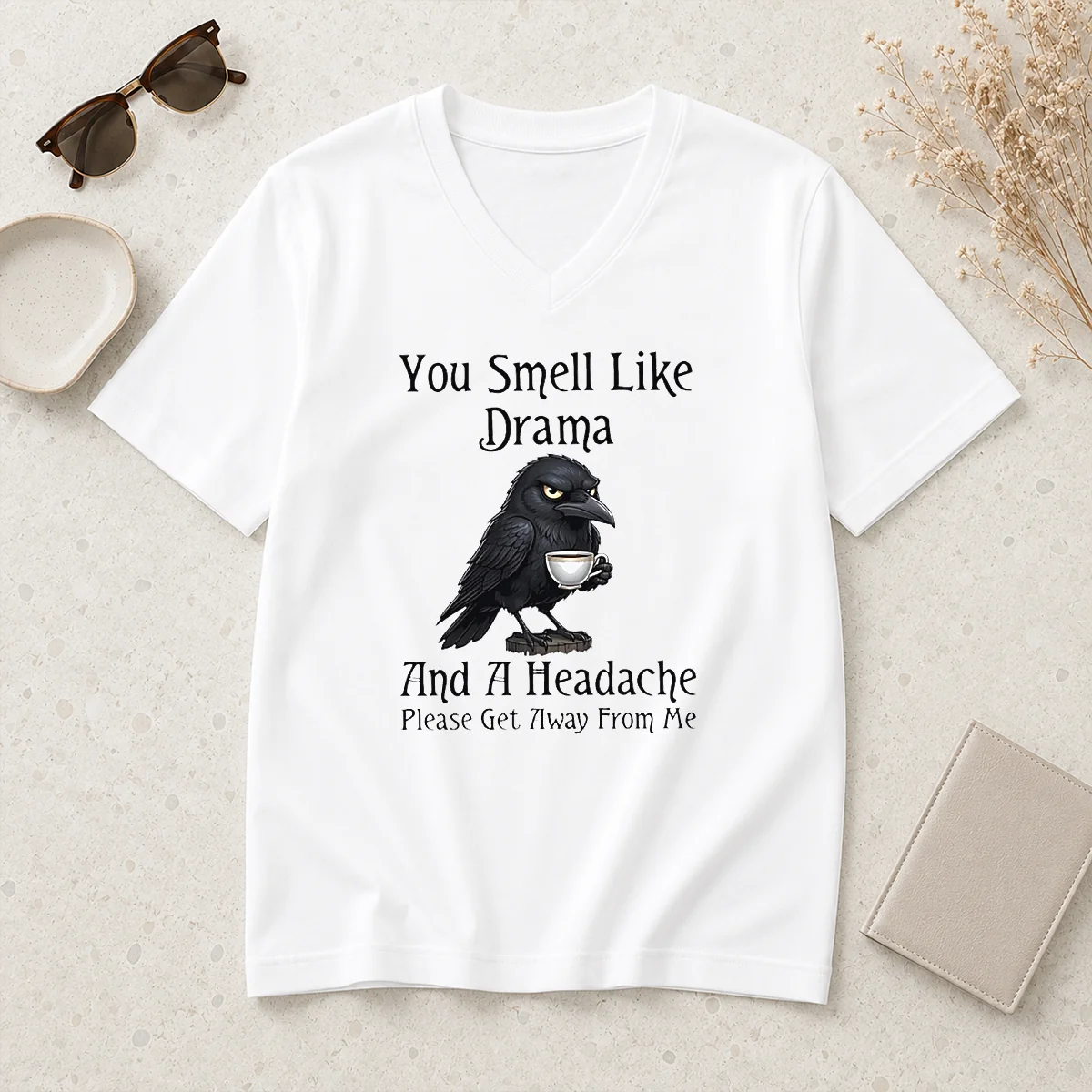 Nice Sarcastic Bird Lovers You Smell V-Neck Shirt Nice Sarcastic Bird Lovers You Smell V-Neck Shirt