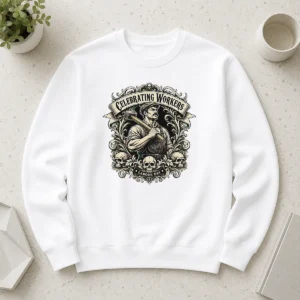 Nice Top Labour Day Celebration Workers Gothic Tattoo Sweater
