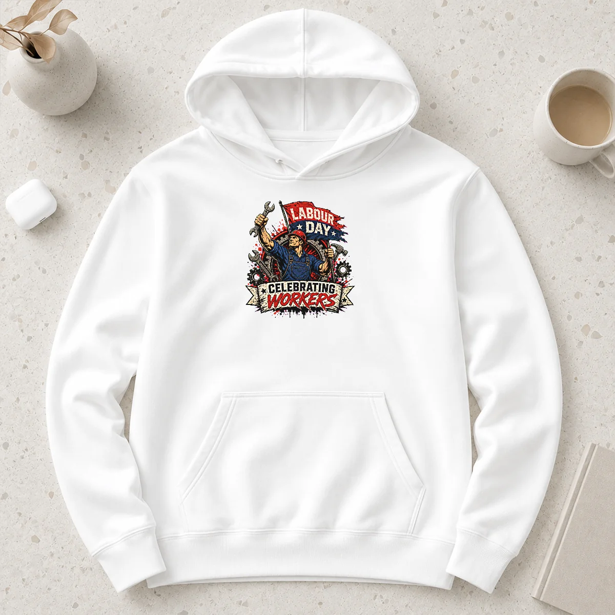 Official Awesome Labour Day Celebration Workers Pride Hoodie
