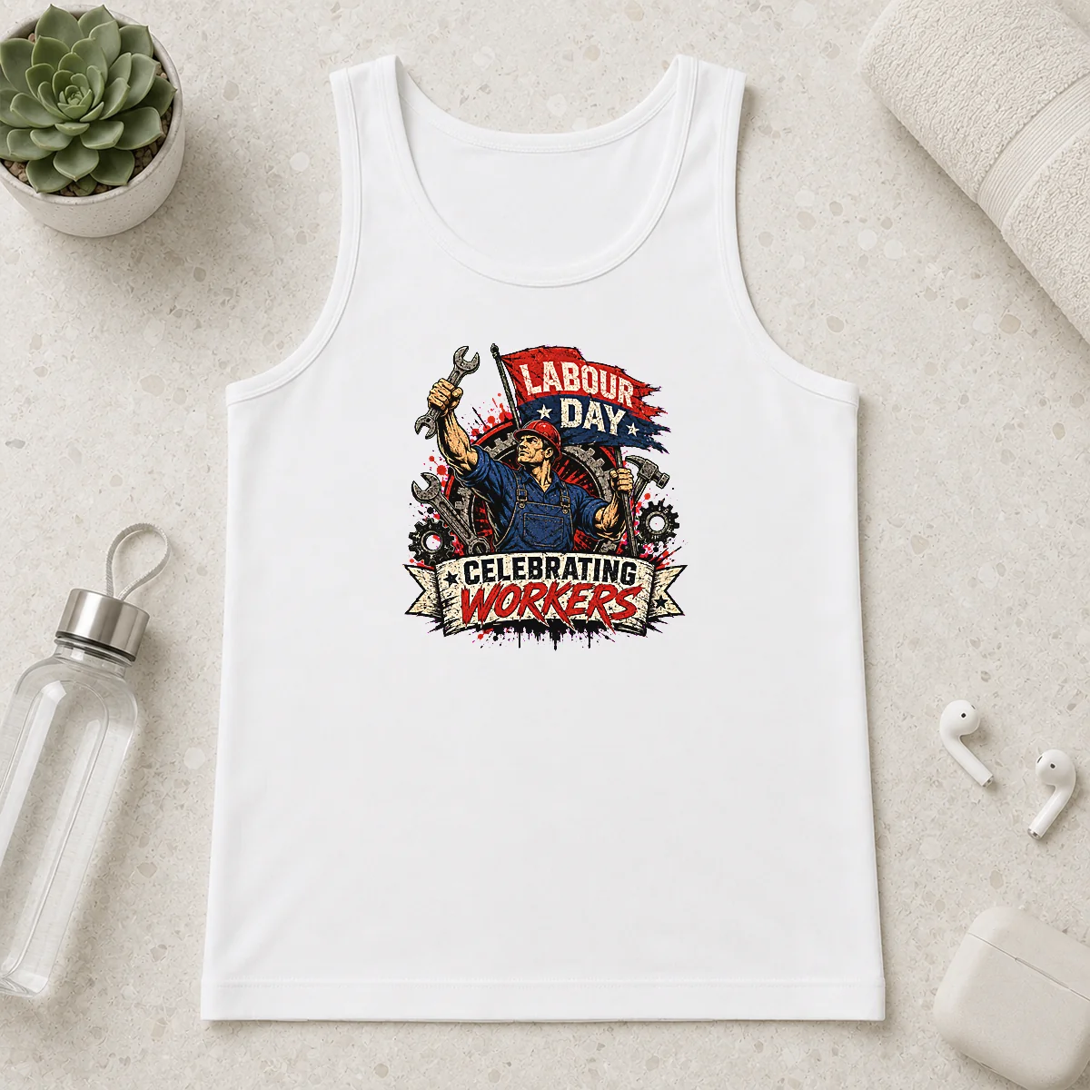Official Awesome Labour Day Celebration Workers Pride Tank Top