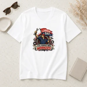 Official Awesome Labour Day Celebration Workers Pride V-Neck Shirt