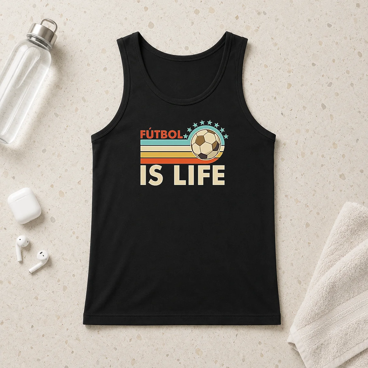 Official Futbol Is Life Football Vintage Tank Top