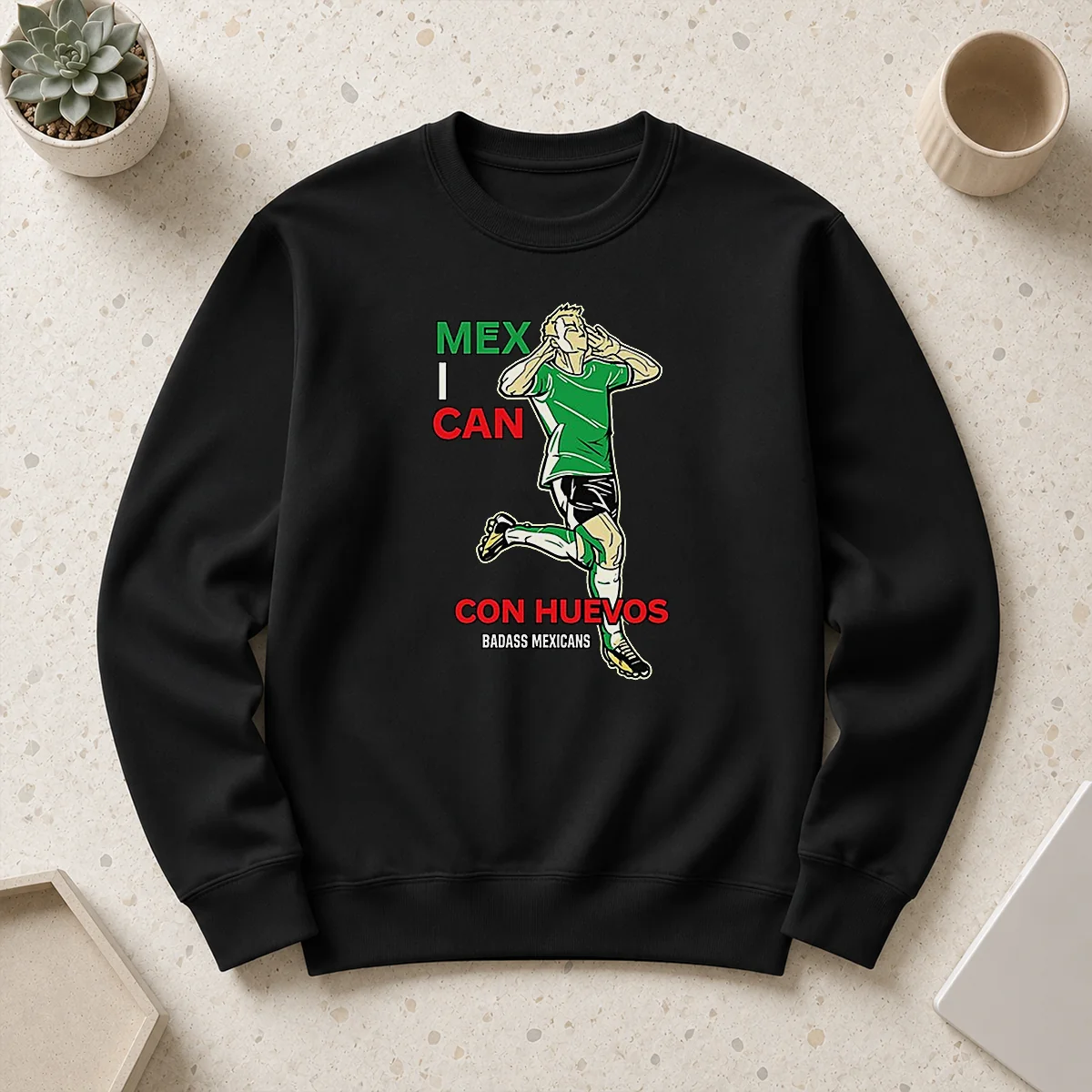 Official Mexican Con Huevos Badass Mexicans Mexico Soccer Sweater
