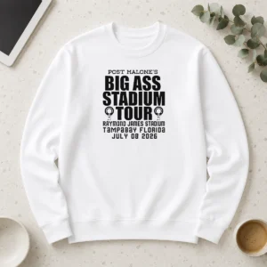 Official Post Malone Big Ass Stadium Tour Raymond James Stadium Tampa Bay 2026 Long Sleeve Shirt