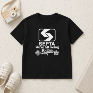 Official SEPTA We Are All Going To Die Worst Of Philly Eternal Gangramgram Kids T-Shirt