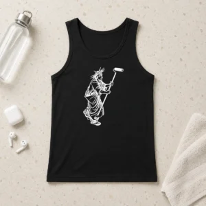 Official Statue Of Liberty Painting With A Paint Roller Icon Meme Tank Top