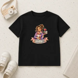 Original Back To School Funny Teacher Girls Watercolor Graphic Kids T-Shirt