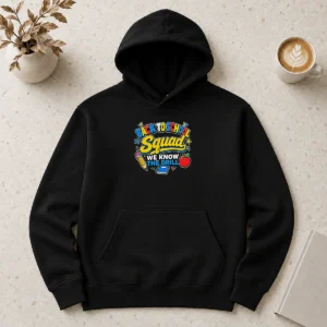 Original Back To School Group Cartoon For Kids Hoodie