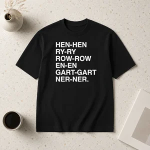 Original Henry Gardener Stutter Text Typography
