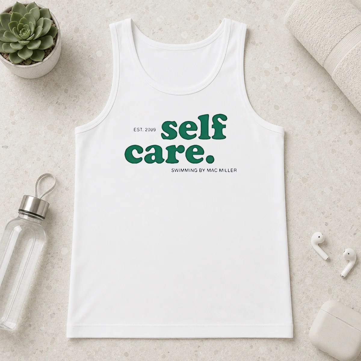 Original Self Care EST 2009 Swimming By Mac Miller Tank Top