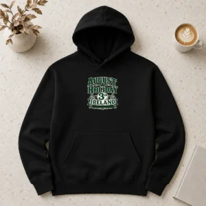 Premium August Holiday Ireland Family Celebration Silhouette Hoodie