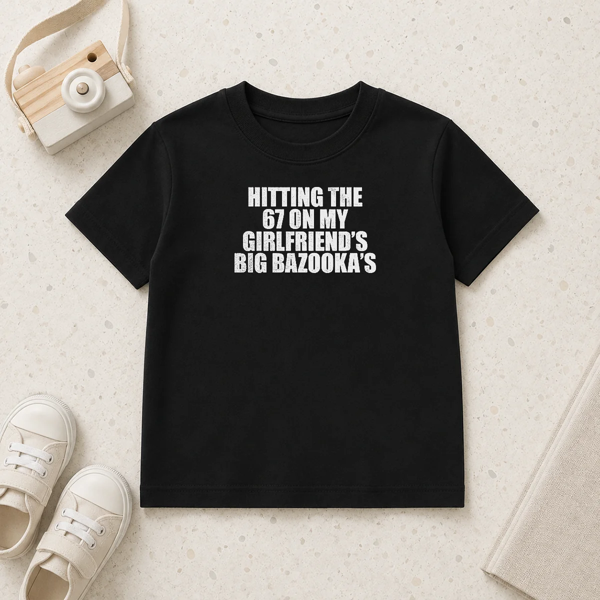 Premium Hitting The 67 On My Girlfriend S Big Bazooka'S Kids T Shirt in vibrant colors for children