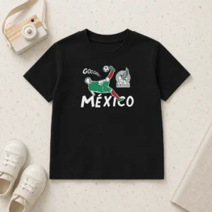 Premium Mexico Soccer Gooool Gooooal Bicycle Kick Sport Fan Mexican National Team Kids T-Shirt