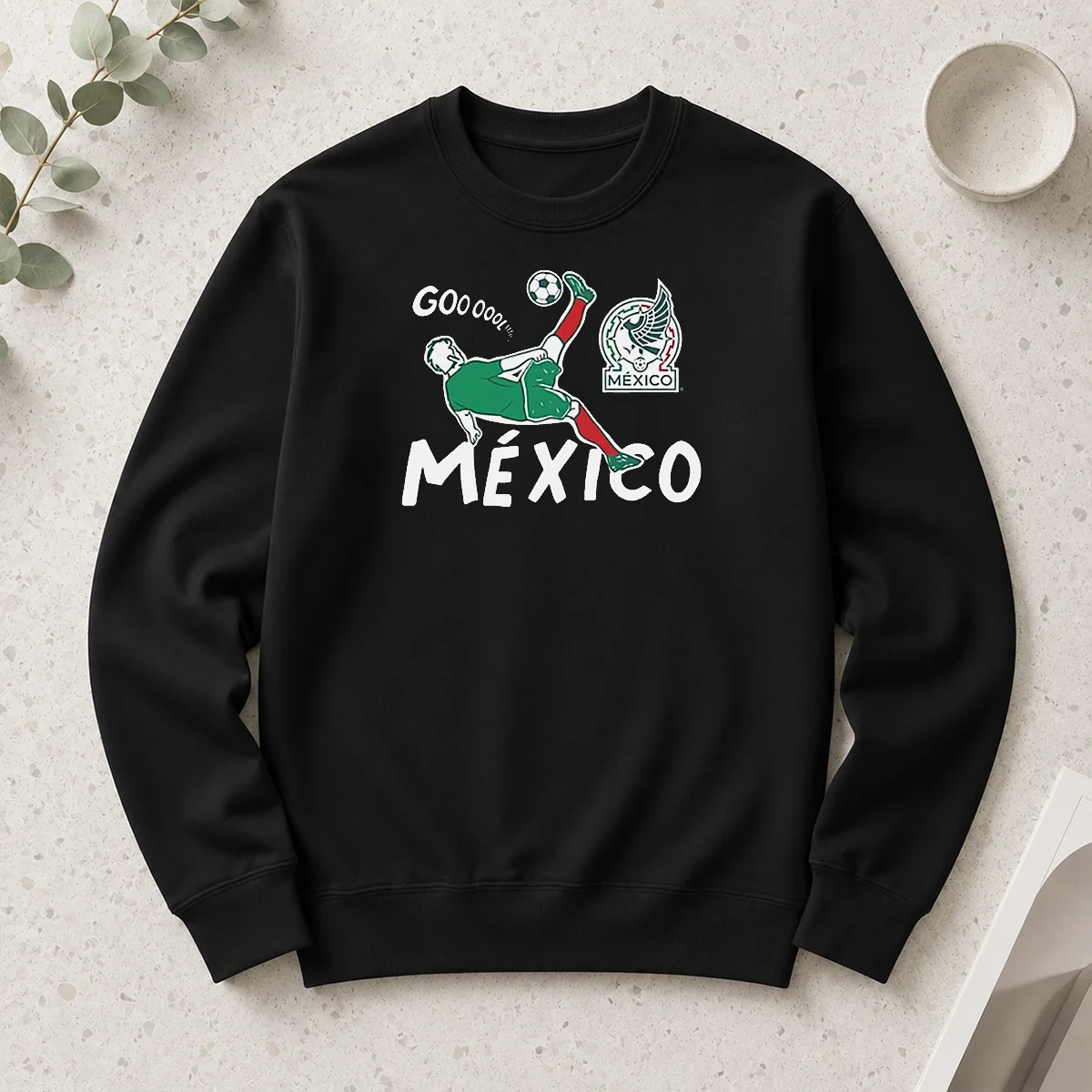 Premium Mexico Soccer Gooool Gooooal Bicycle Kick Sport Fan Mexican National Team Long Sleeve Shirt