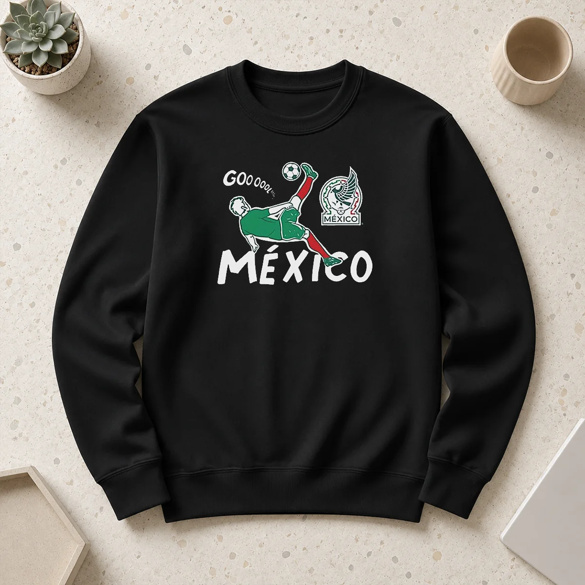 Premium Mexico Soccer Gooool Gooooal Bicycle Kick Sport Fan Mexican National Team Sweater