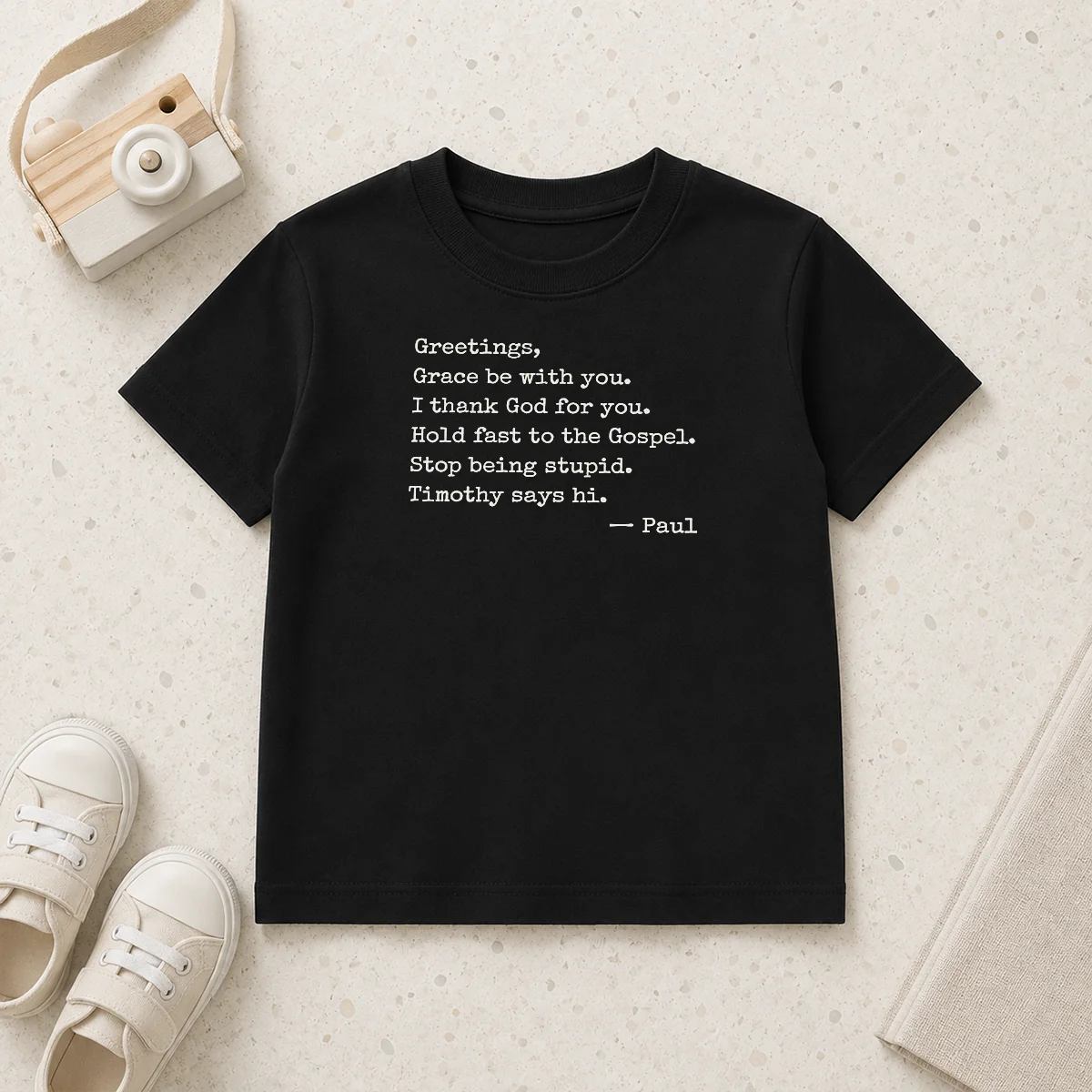 Premium Paul Greetings Grace Be With You I Thank God For You Kids T-Shirt