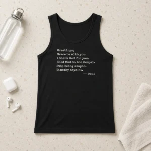 Premium Paul Greetings Grace Be With You I Thank God For You Tank Top