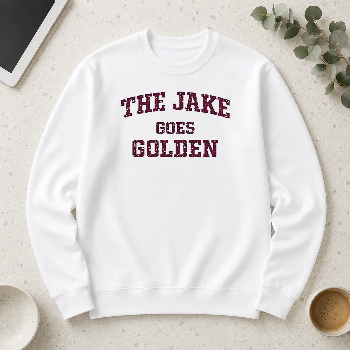 Premium Perfect The Jake Goes Golden Long Sleeve Shirt featuring a comfortable fit and vibrant golden design