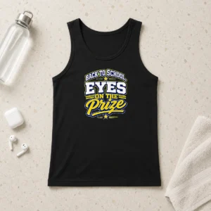 Premium Pretty Back To School Motivational Vector Students Tank Top
