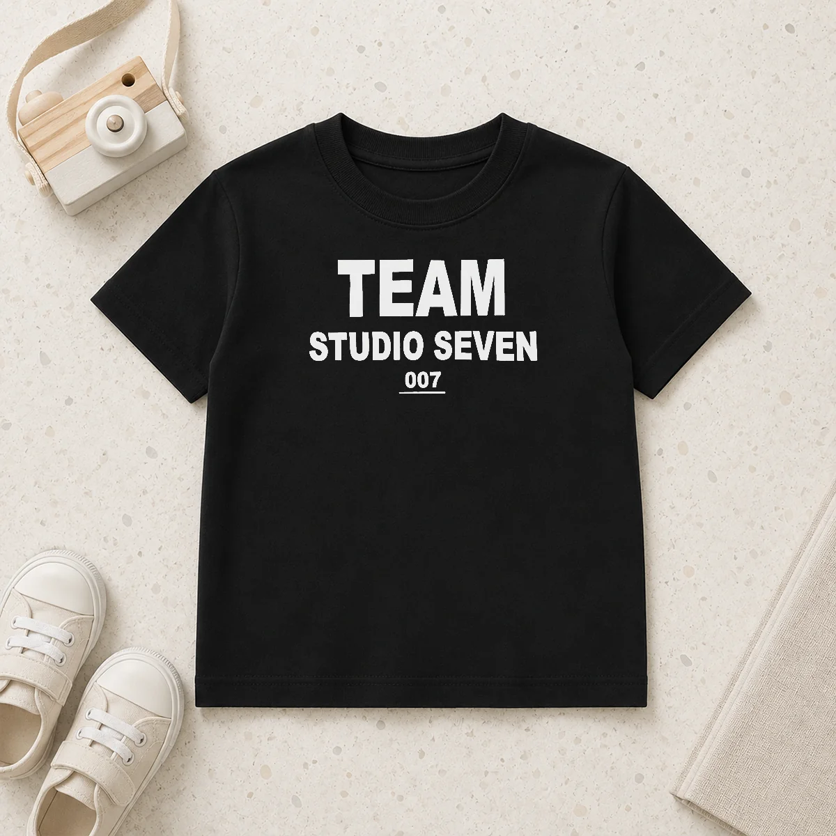 Premium Team Studio Seven 007 Kids T Shirt in soft cotton fabric, perfect fit for children