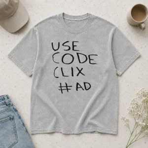 Premium Use Code Clix Washed T-Shirt