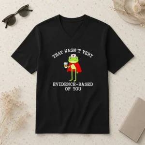 Pretty Awesome Frog That Wasn'T Very Evidence Based Of You V-Neck Shirt