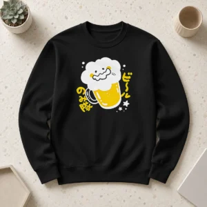 Pretty Beer Drinking Squad Beer Character Kawaii Sweater