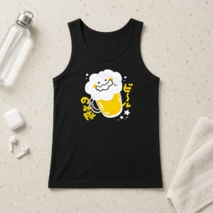 Pretty Beer Drinking Squad Beer Character Kawaii Tank Top